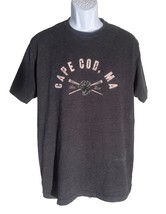 CAPE COD MA. Sea Dog Short Sleeve T-Shirt Black by Cuffy&#39;s Large - $5.49