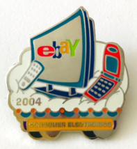 Ebay Live 2004 Lapel Pin Consumer Electronics Category Ebayana Ad Souvenir - £5.86 GBP