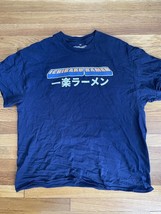 Naruto Shirt Mens Blue Ichiraku Ramen Shop gamer comics anime Size XL - £3.89 GBP