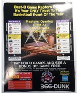 Toronto Raptors 1997 Marketing Items Home Schedule Vintage Flyers ACC La... - $16.95