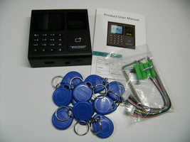 RFID Biometric Fingerprint Scan Scanner Door Entry Gate Access Control 10 Keyfob - £56.59 GBP