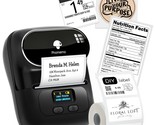 Label Printer - M110 Barcode Printer, Upgraded Bluetooth Portable Therma... - £80.58 GBP