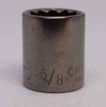 Craftsman 80th Year USA 3/8 Drive 5/8in. 12pt Shallow Socket 44335 Inv -G2- (km) - £2.40 GBP