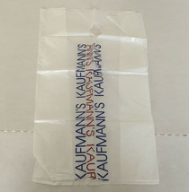 Defunct Kaufmann&#39;s department store plastic shopping bag movie photo prop  - $19.75