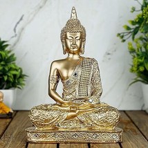 Polyresin Sitting Buddha Idol Statue Showpiece for Home Decor Decoration Gift - £15.85 GBP
