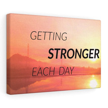 Inspirational Wall Art Getting Stronger Each Day Motivational Print Ready to Ha - £60.09 GBP+