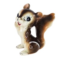 Vintage Squirrel Figurine Ceramic Kitsch Cute Japan - $18.69