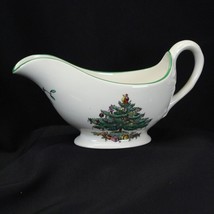 Spode Christmas Tree Gravy Boat England Xmas - $12.09