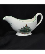 Spode Christmas Tree Gravy Boat England Xmas - $222.54 MXN