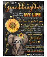  My Sunshine Sunflower Blanket Gift For Girl From Grandma Fleece Sherpa ... - $33.28+