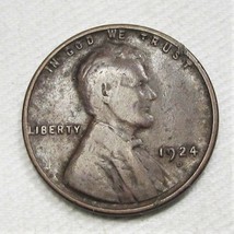 1924-D Lincoln Wheat Cent VG Coin AD216 - £32.24 GBP