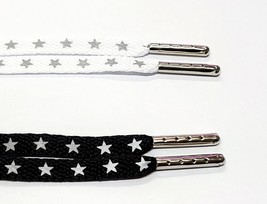 Reflective Stars Print Flat Laces for Air Force Jordan 1 Dunk SB Stars - $8.99