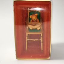 1984 Schmid Gordon Fraser Gallery Bear In A High Chair Ornament In Original Box - £19.95 GBP