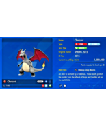 ✨ Shiny Charizard Event Max IVs EVs With Ribbons ✨Battle Ready Scarlet V... - £2.10 GBP