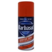 Barbasol Sensitive Skin Thick Rich Shaving Cream by Barbasol for Men - 7 oz Shav - $9.00