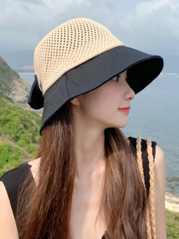  Hats for Women Summer Beach shine  Female Travel Woven Straw Hat Lady F... - £100.61 GBP