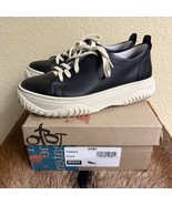 NEW $145 OTBT Pangea 9M Platform Sneakers Black Leather Athleisure Chunk... - $121.82 CAD