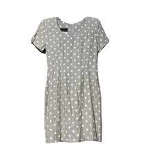 My Michelle Womens Beige White Polka Dot Lightweight Dress Size 7/8 New - £9.36 GBP