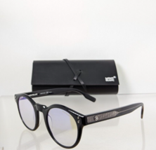 New Authentic Mont Blanc Eyeglasses MB 0123 005 Black 49mm Frame MB0123 - £129.91 GBP