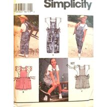 Simplicity Sewing Pattern 9468 Jumpsuit Jumper and Top Girls Size 7-10 U... - $6.22