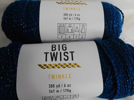 Big Twist Twinkle lot of 2 Teal Dye Lot 647071 - £10.24 GBP