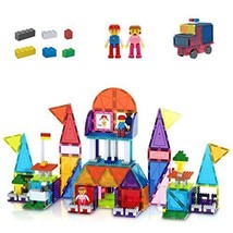 PicassoTiles 333pcs Magnetic Brick Tile and Magnetic Tile Combo Set PTL333 - $61.70