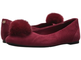 MICHAEL Michael Kors Remi Rabbit Fur Pom Suede Ballet Flat, Sizes 6.5-9 ... - £71.50 GBP