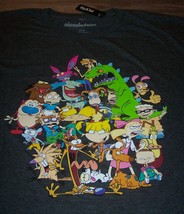 Vintage Style Nickelodeon T-Shirt Big And Tall 3XLB Rugrats Hey Arnold Stimpy - £19.45 GBP