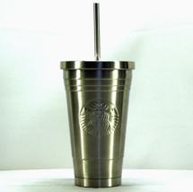 Starbucks 2012 3D MERMAID Stainless Steel 16 oz Travel Tumbler Cold Beve... - $32.90