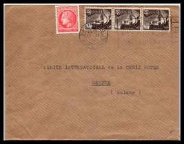1946 FRANCE Cover - Paris to Geneve, Switzerland FL - £2.36 GBP