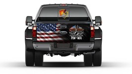 American Flag Eagle and POW MIA Tailgate Wrap Vinyl Graphic Decal Sticker Truck - £54.66 GBP