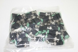 50 Pcs Coax Cat5/Cat6 To Camera Cctv Bnc Video Balun Coaxial Connector S... - £28.15 GBP