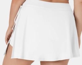 Halara Cloudful Air Plus Size 2X White Side Tie Mini Skirt,Skort, One Po... - £11.74 GBP