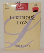 Loehmann's Ultra Sheer Pantyhose Control Sandalfoot Size C Red Ruby F19200 - $9.85