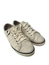 FRANKIE4 Womens NAT II Sneaker Beige Leather Lace Up Trainers Sz 8.5 - £41.27 GBP