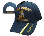 US Navy Chief Petty Officer CPO Retired Hat USN Ball Cap Embroidered 3D - $15.83