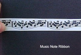Ribbon w/ music notes - £10.34 GBP