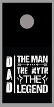 Dad The Man Myth Legend Design C Corn Hole Decal Wrap - £15.74 GBP+