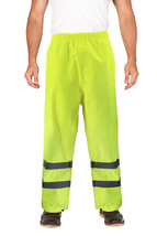 Men&#39;s Neon Reflective High Visibility Water Resistant Safety Work Pants - £20.97 GBP