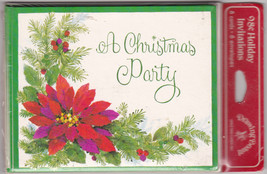 Nostalgic Christmas Party Greeting Cards; Fine quality, 16 cards/envelop... - $7.95