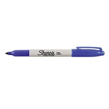 Permanent Marker, Fine Point, Blue - $10.88