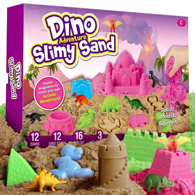 Creative Children&#39;s Dinosaur Play Sand Mold Kit DIY Clay Model Toys Ultra-light - £23.91 GBP+