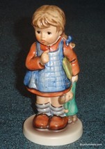&quot;I Wonder&quot; Goebel Hummel Figurine #486 TMK7 - Little Girl In Dress With ... - $33.94