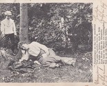 German Woman and Child in Garden Romance Poem 1904 UDB Postcard - $19.75