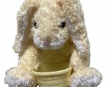 Vintage Plush Commonwealth Yellow and White Bunny with Plastic Basic 9 i... - $18.05