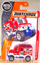 2015 Matchbox 81/125 MBX Heroic Rescue 4x4 SCRAMBULANCE Red w/White Flower Spoke - £8.45 GBP