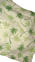 Pottery Barn Teen White Canvas Standard Pillow Sham Green Palm Trees EUC - $9.97