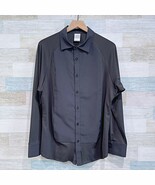 Coregami The Coltrane Performance Stretch Panel Front Shirt Black Mens L... - $79.19