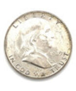 1949-D Franklin Half Dollar Choice Brilliant Uncirculated Great Strike &amp;... - $74.20