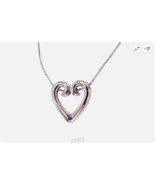 Heart Pendant Ring Holder on Chain No Size Silver Heart Silver Chain for... - $32.46 CAD